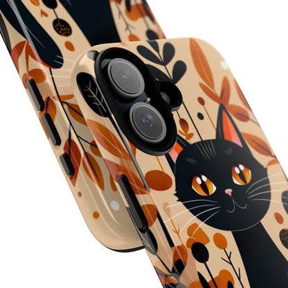Black Cat Glow iPhone 16 Pro Case - Tough