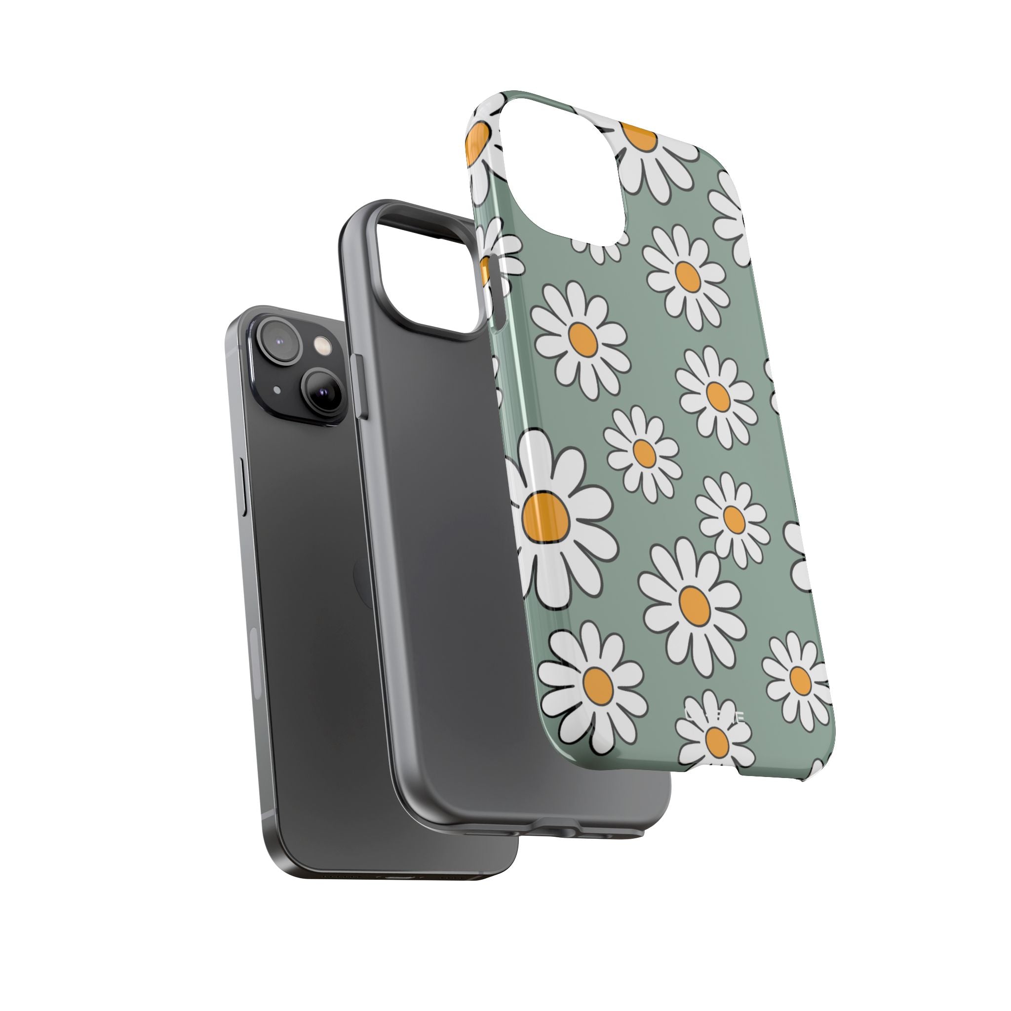 Daisies Dance Playfully - iPhone Case