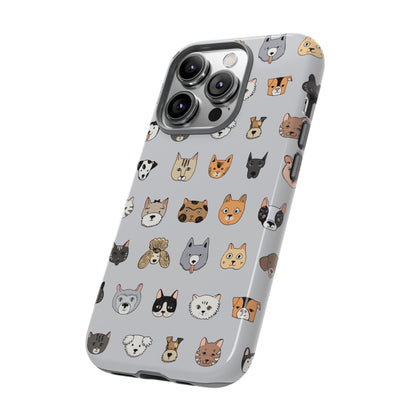 Cats n Dogs Pattern iPhone Case (Protective) Phone Case