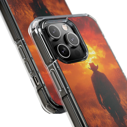 Fiery Sunset Cowboy iPhone 14 - Impact Clear+