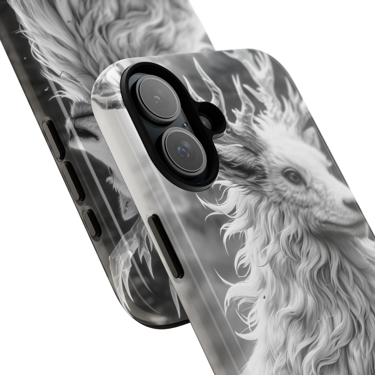 Mystical Majesty: Grayscale Enchantment - for iPhone 16