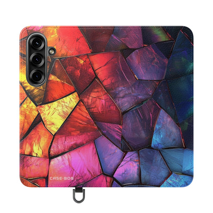 Crimson Shards - Samsung S25 Case - Portemonnee