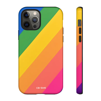 Vibrant Geometric Spectrum - iPhone Case