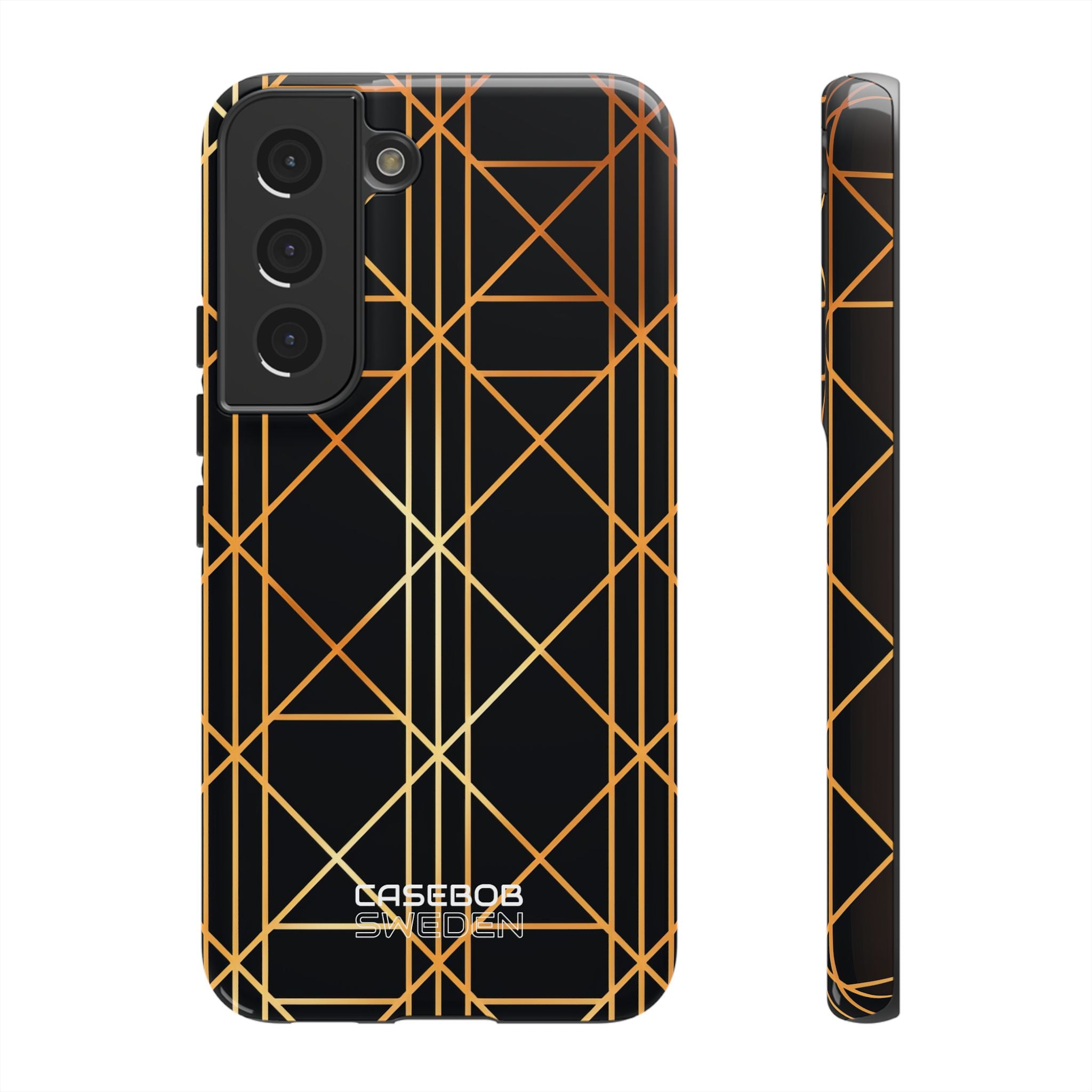 Golden Geometric Elegance  Samsung S22 - Tough