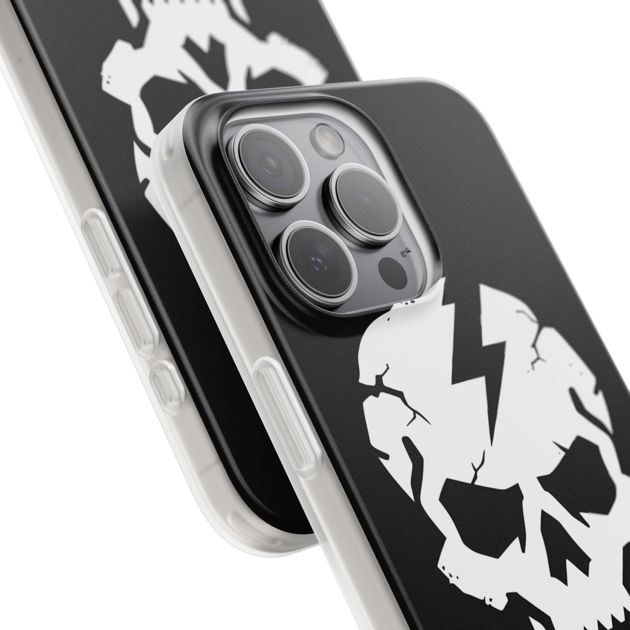 Lightning Skull iPhone 15 Pro Max Case - Soft