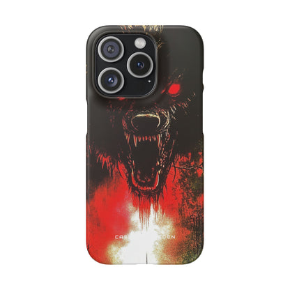 Bloodmoon Wolf's Lament iPhone 15 - Slim Phone Case