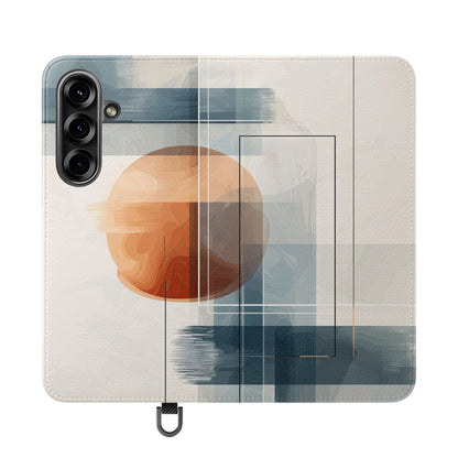 Amber Orbit - Samsung S25 Case - Wallet