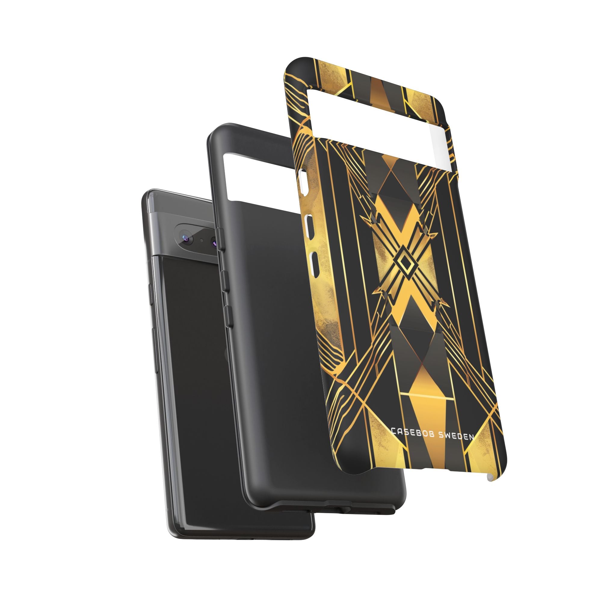 Golden Geometric Elegance Google Pixel 7 - Tough Phone Case