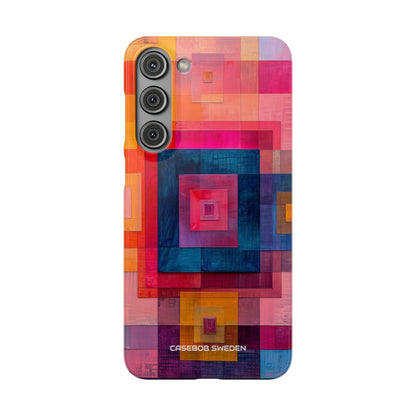 Vibrant Geometry - Slim Samsung S23 Phone Case