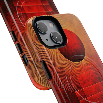Crimson Orbit iPhone 14 Case - Tough+