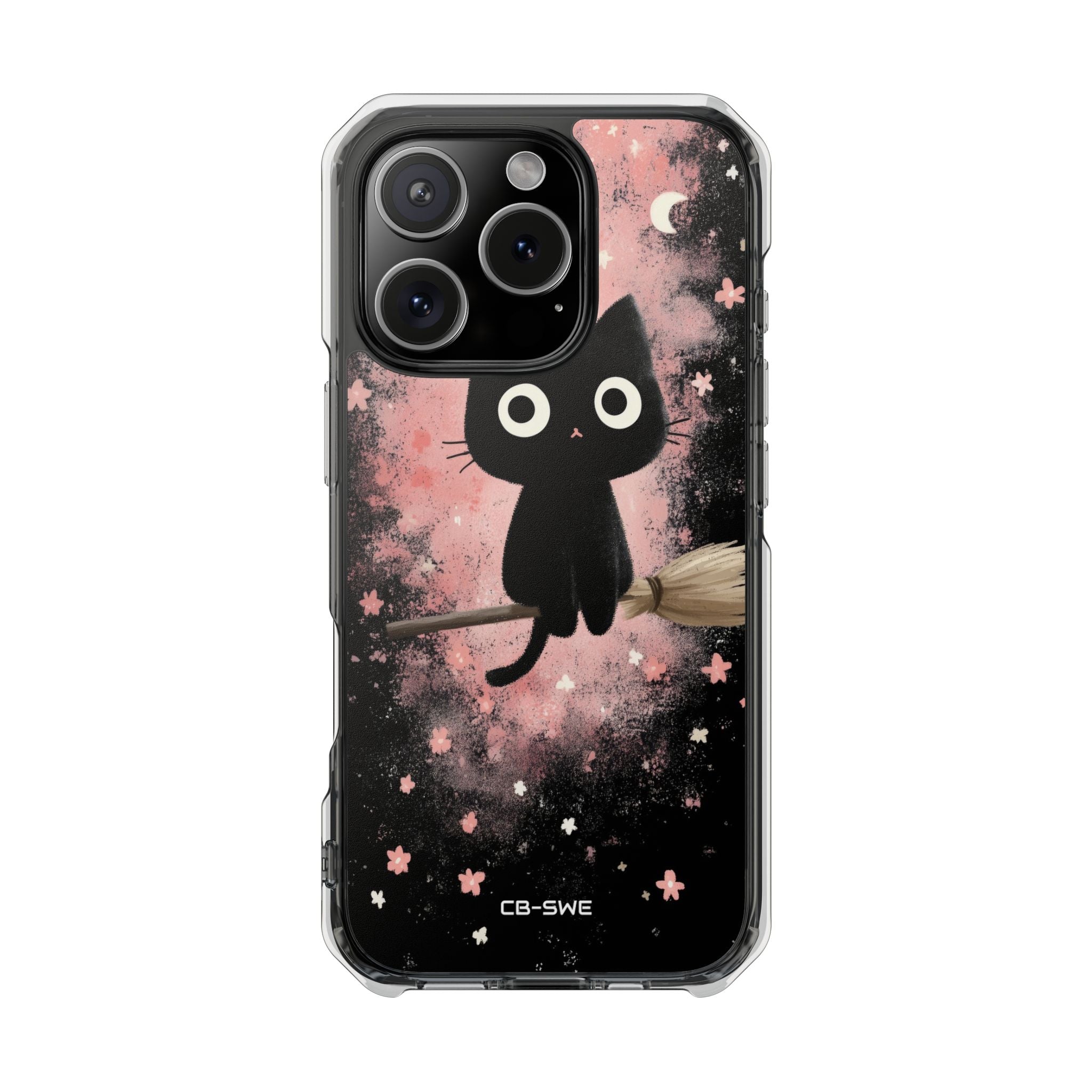 Whimsical Cat Soars iPhone Case - Impact