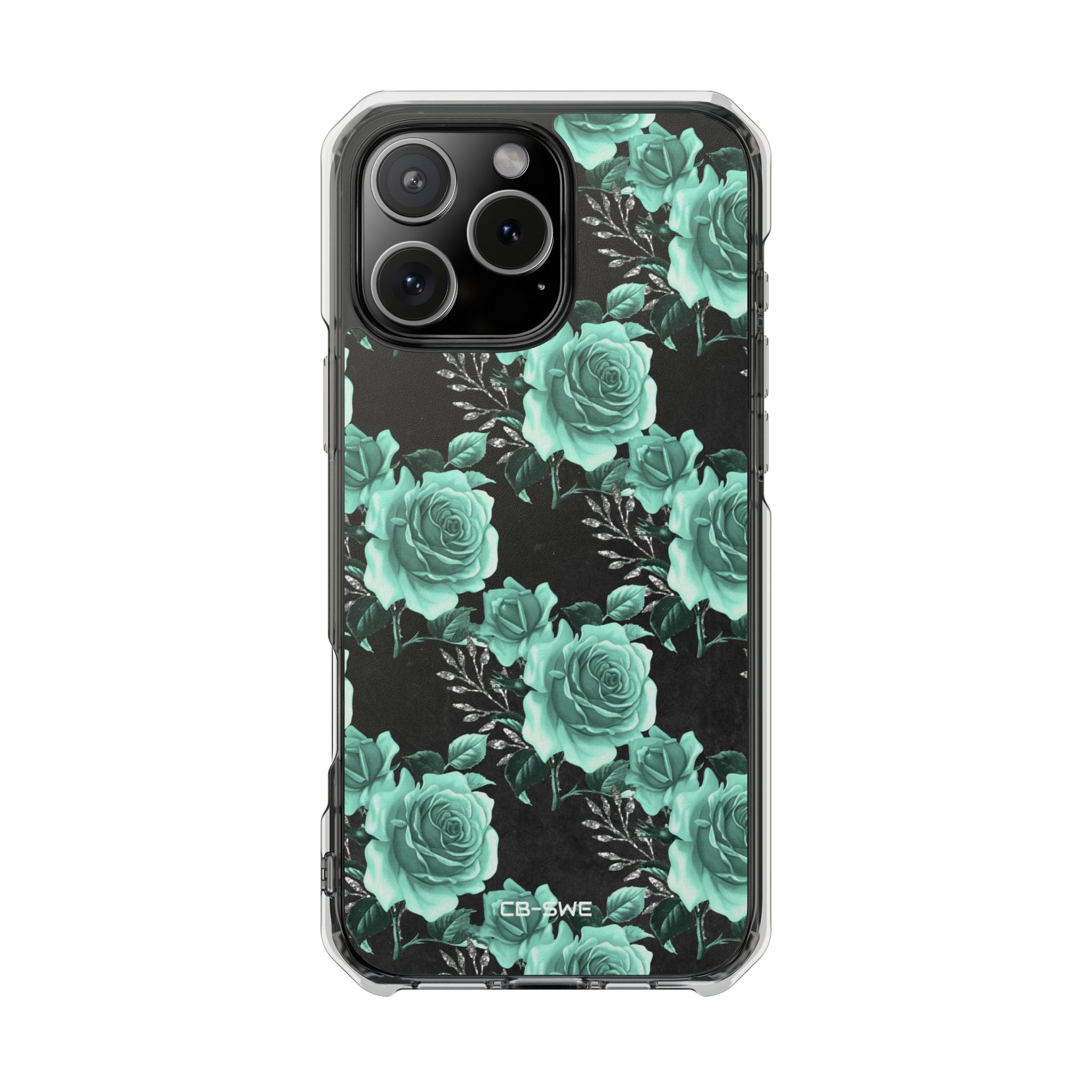 Turquoise Rose Symphony iPhone Case - Impact