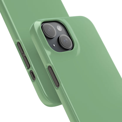 Dark Sea Green iPhone 15 - Slim Phone Case