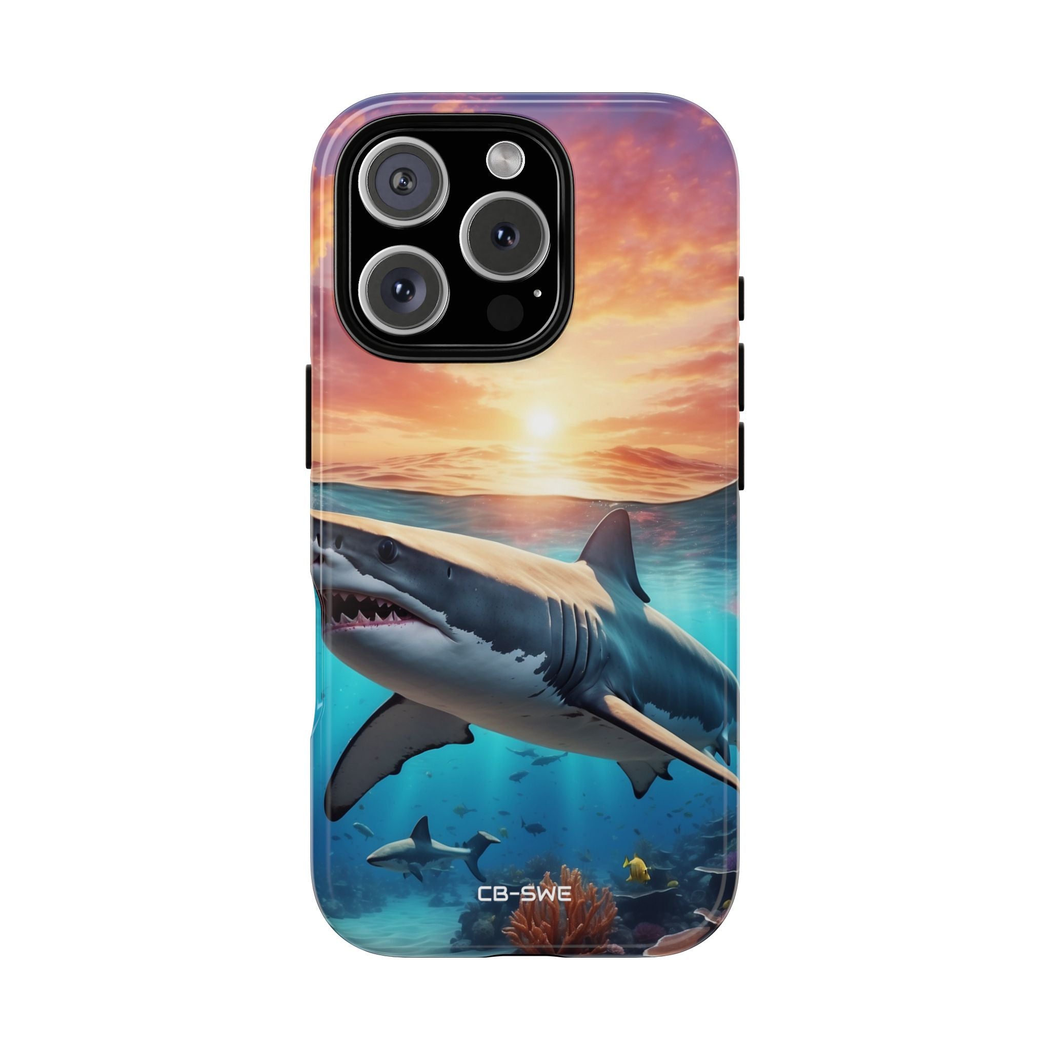 Shark Swims Through - iPhone Case