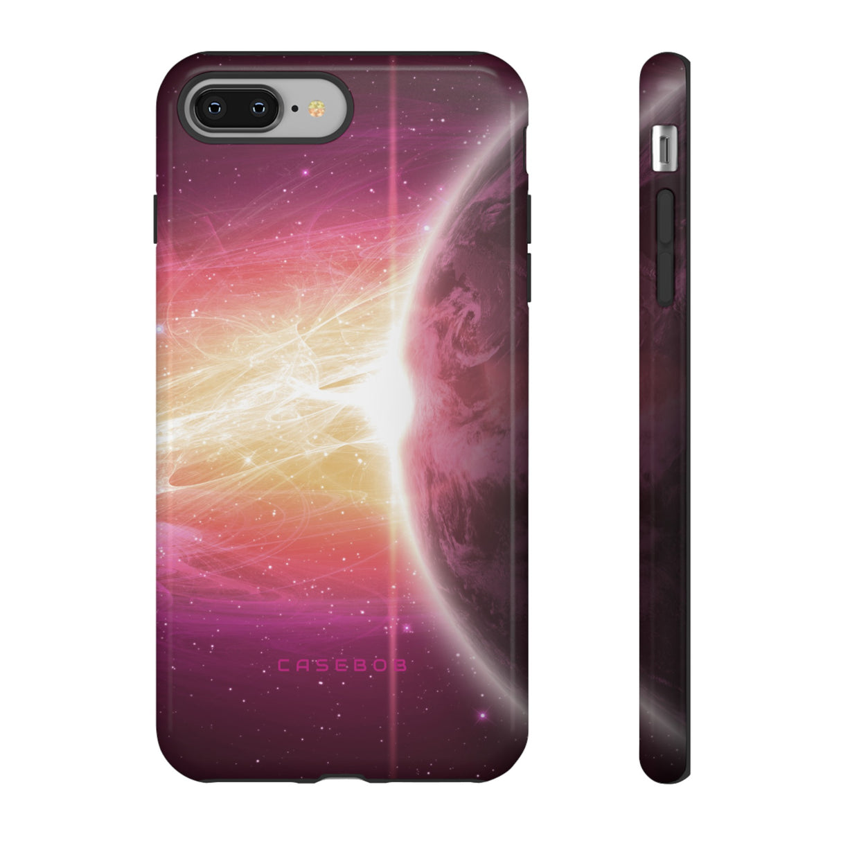 Purple Planets in Space - Protective Phone Case