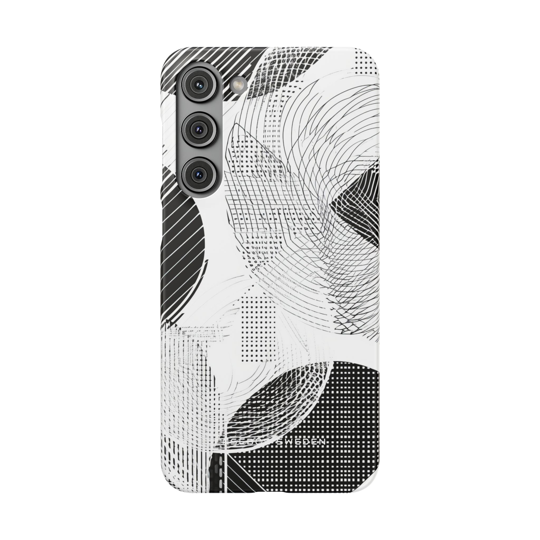 Geometric Monochrome Flow Samsung S23 - Slim Phone Case