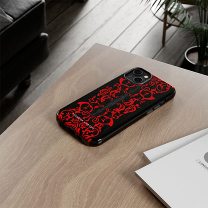 Gothic Crimson Symmetry iPhone 14 - Tough Phone Case