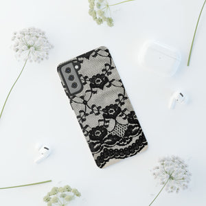 Lilrunge Gothic Flower - Protective Phone Case