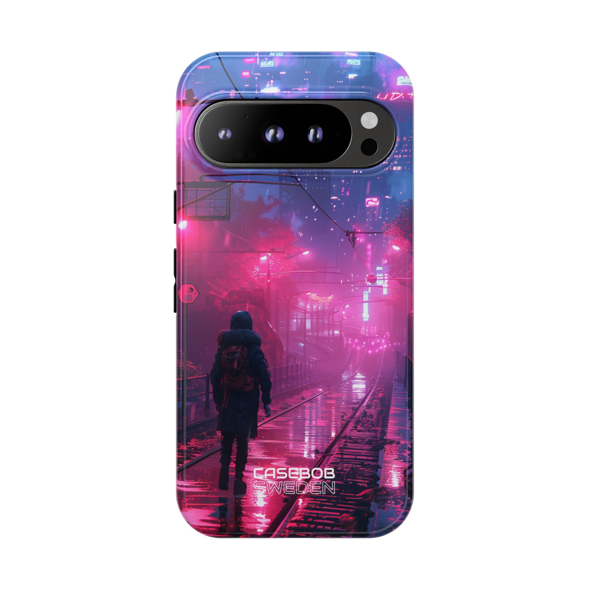Neon Shadow City Google Pixel 9 - Tough