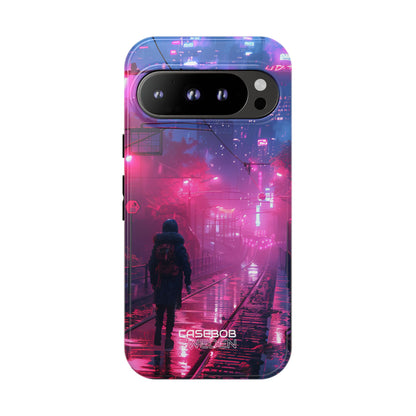 Neon Shadow City Google Pixel 9 - Tough