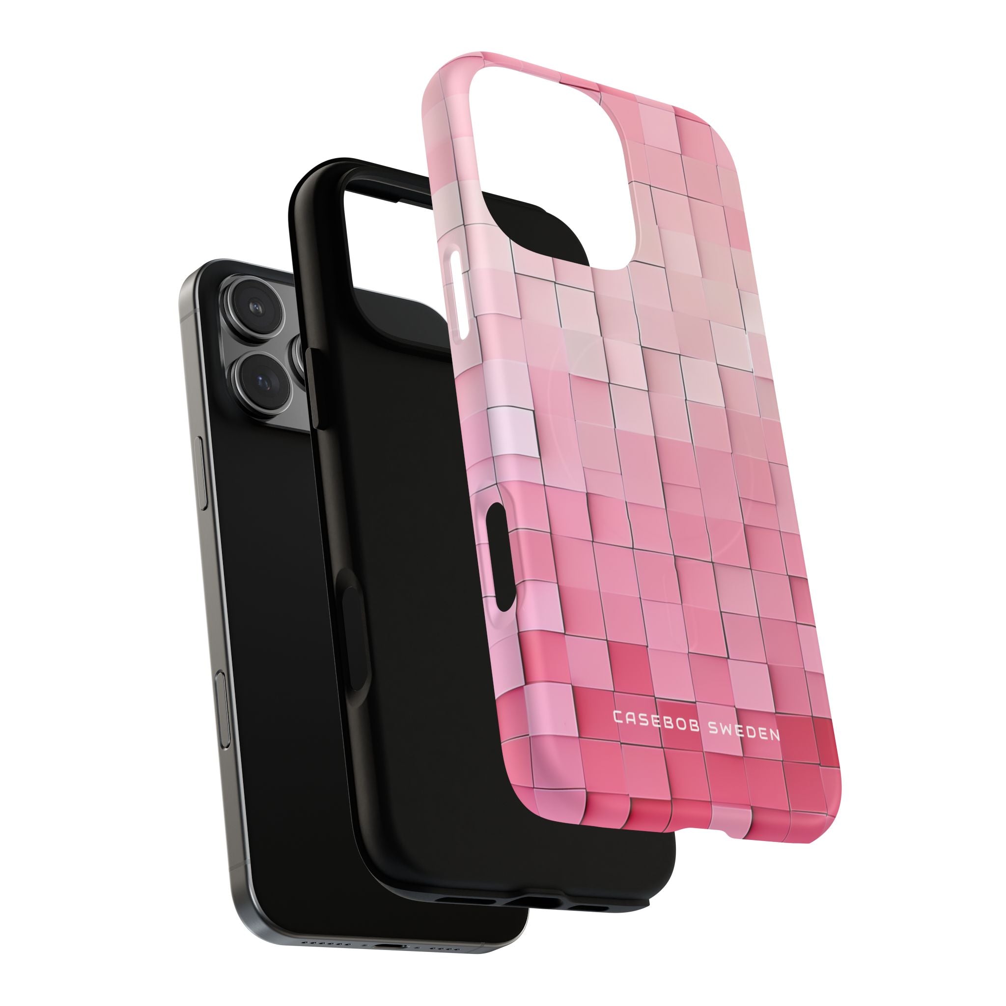 Gradient Pink Mosaic iPhone 16  Tough+ Phone Case