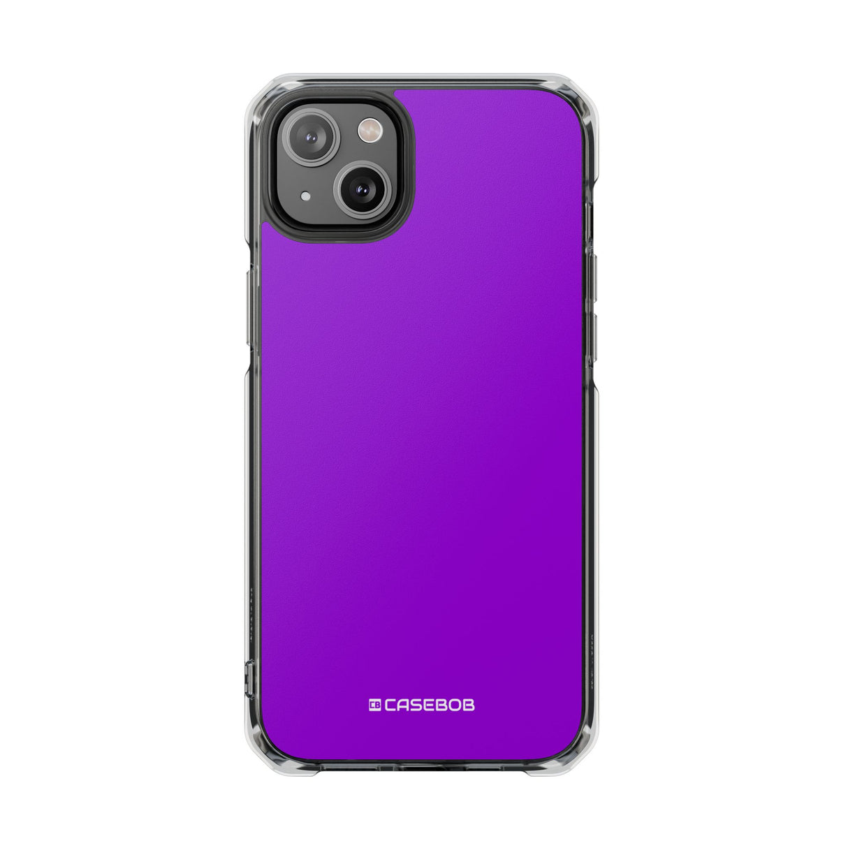 Dunkelviolett | Handyhülle für iPhone (Clear Impact Case - Magnetisch) 