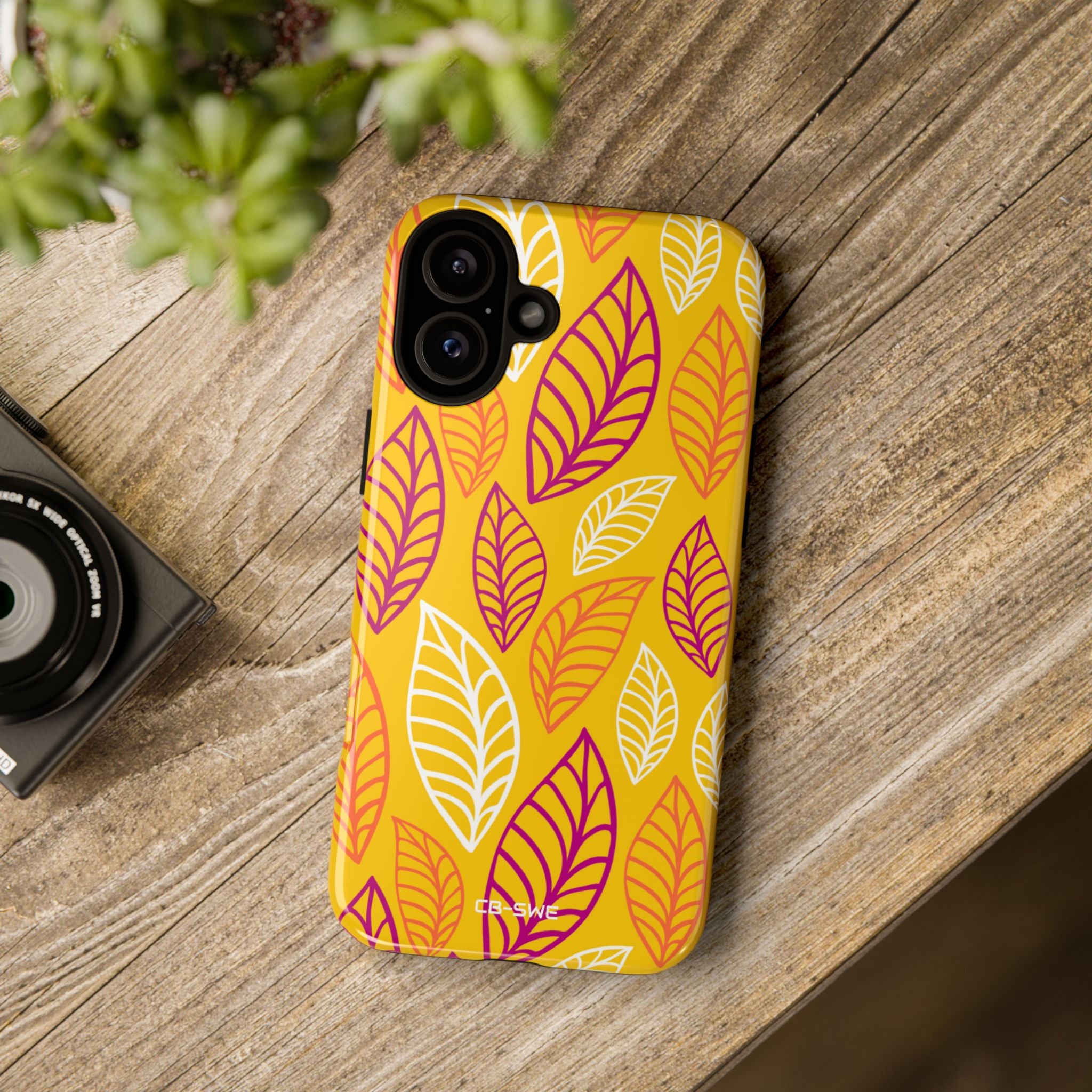 Vibrant Leaf Symphony - iPhone Case