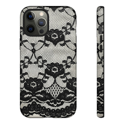 Lilrunge Gothic Flower - Protective Phone Case