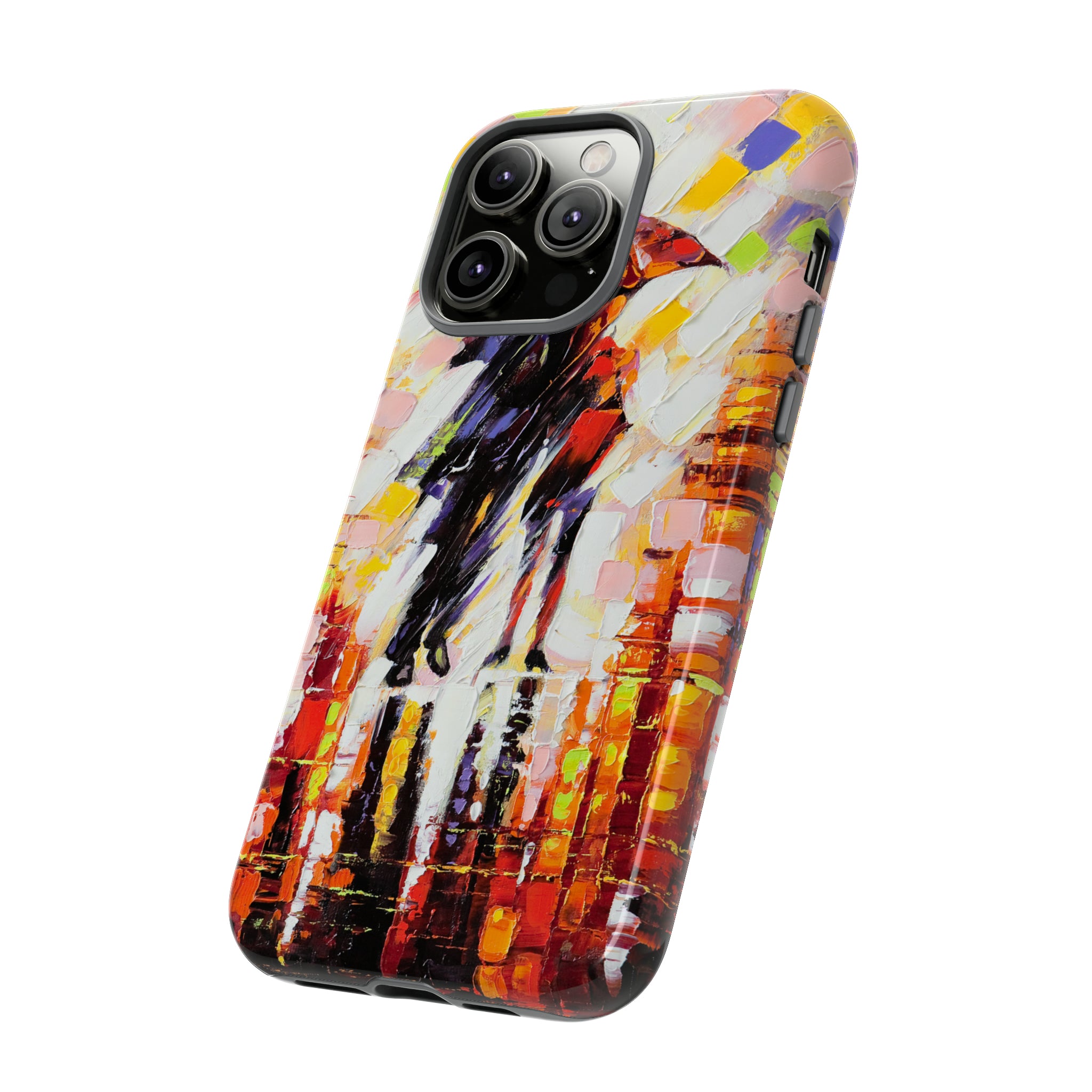 Oil Panting - Enamoured under Umbrella - Protective Phone Case