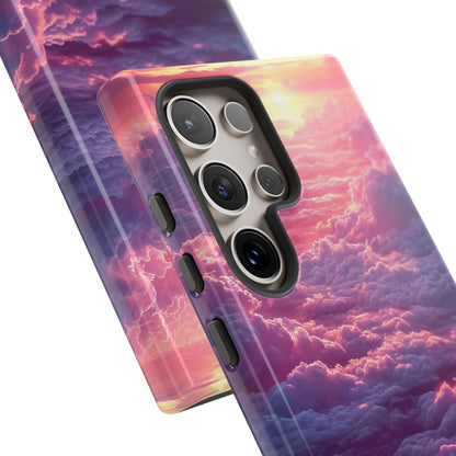 Pink Purple Clouds - Tough Samsung S24 Phone Case