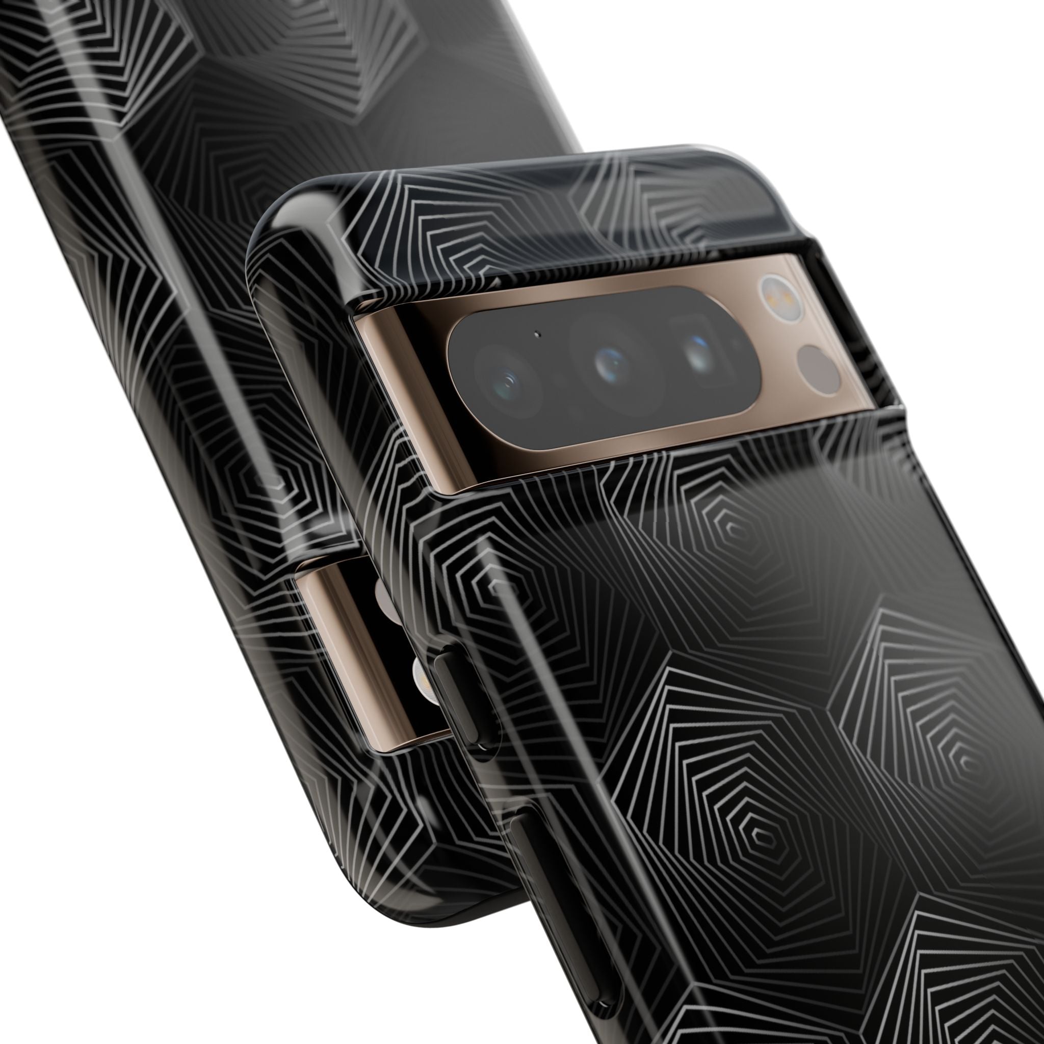 Geometric Spiral Illusion - Google Pixel Case