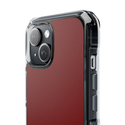 UP Maroon - Clear Impact Case for iPhone