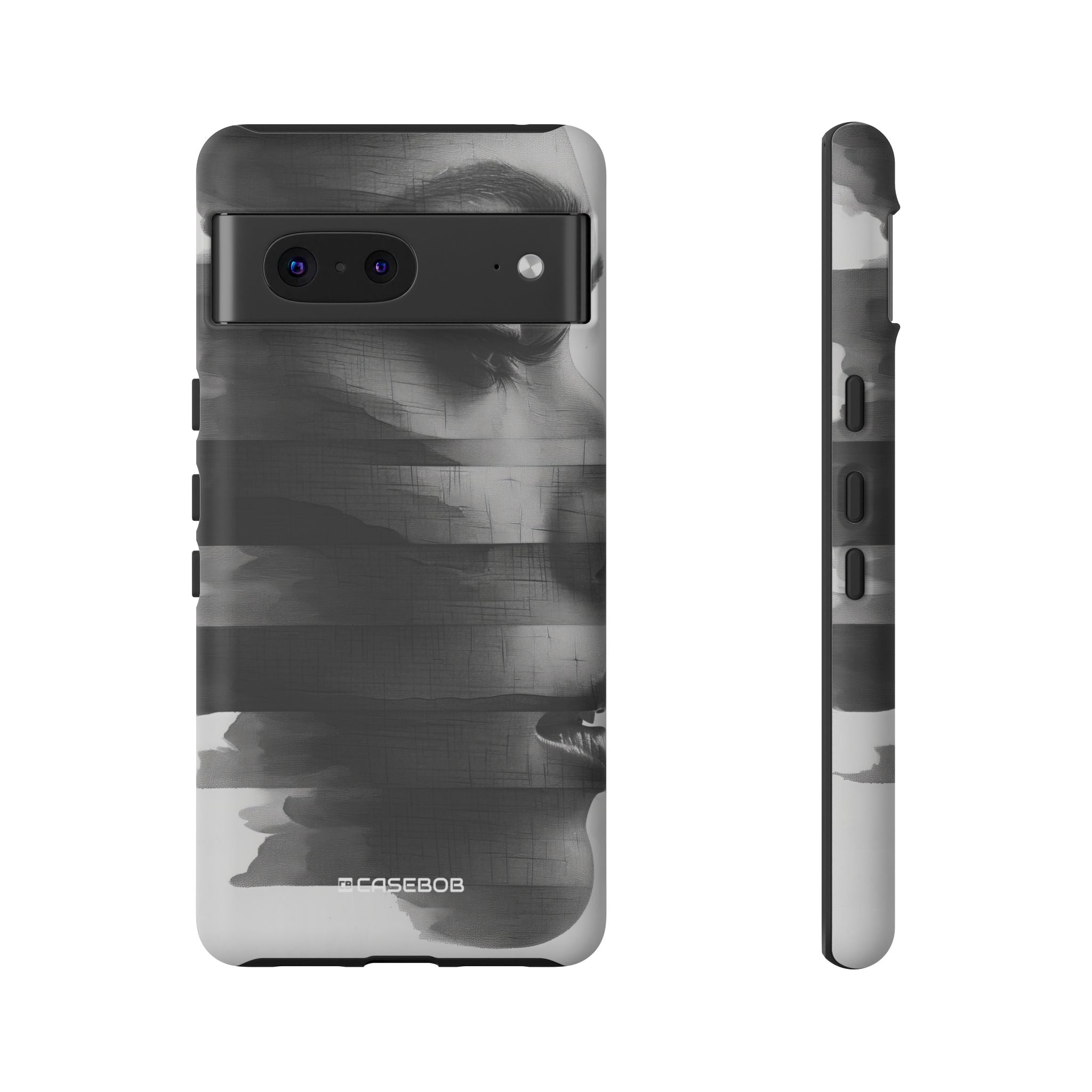 Abstract Glitch Portrait - Phone Case for Google Pixel