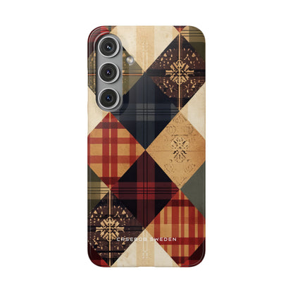 Rustic Geometric Patchwork Harmony Samsung S24 - Slim Phone Case