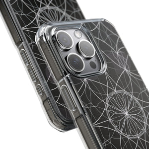 Symmetrische Eleganz – Handyhülle für iPhone (Clear Impact – Magnetisch)