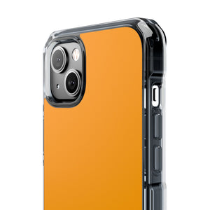 Orange Peel | Handyhülle für iPhone (Clear Impact Case – Magnetisch) 