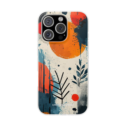 Orange Blue Splash - Flexi iPhone 16 Phone Case