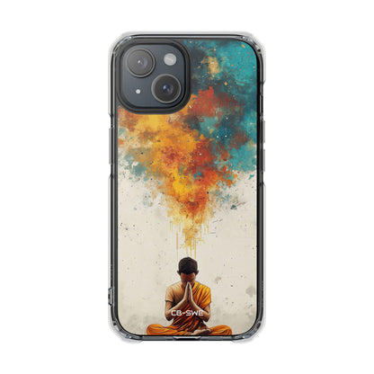 Monk Embracing Enlightenment iPhone Case - Impact