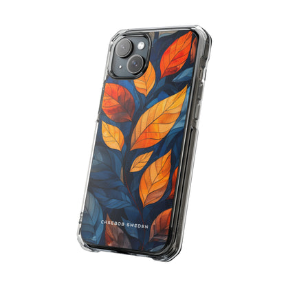 Stained Glass Blossoms iPhone 15 - Clear Impact Phone Case