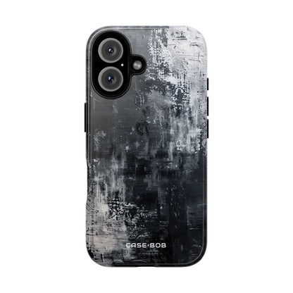 Textured Blackscape iPhone 16 Plus Case - Tough