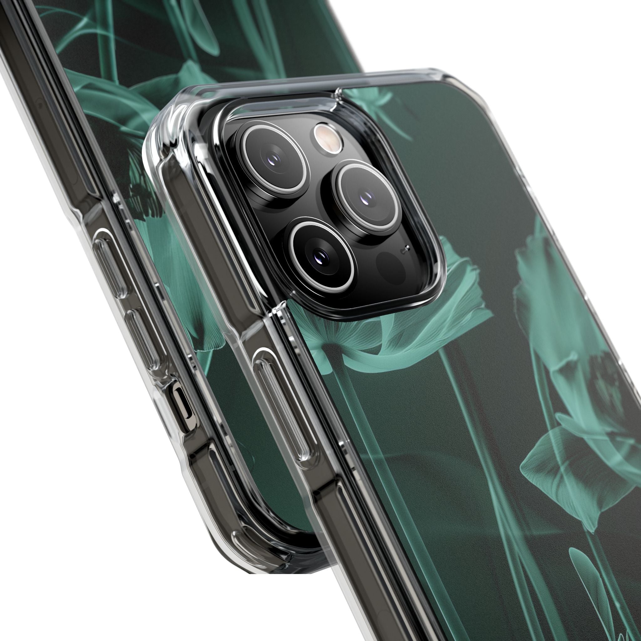 Teal Bloom Radiance iPhone 14 - Impact Clear+
