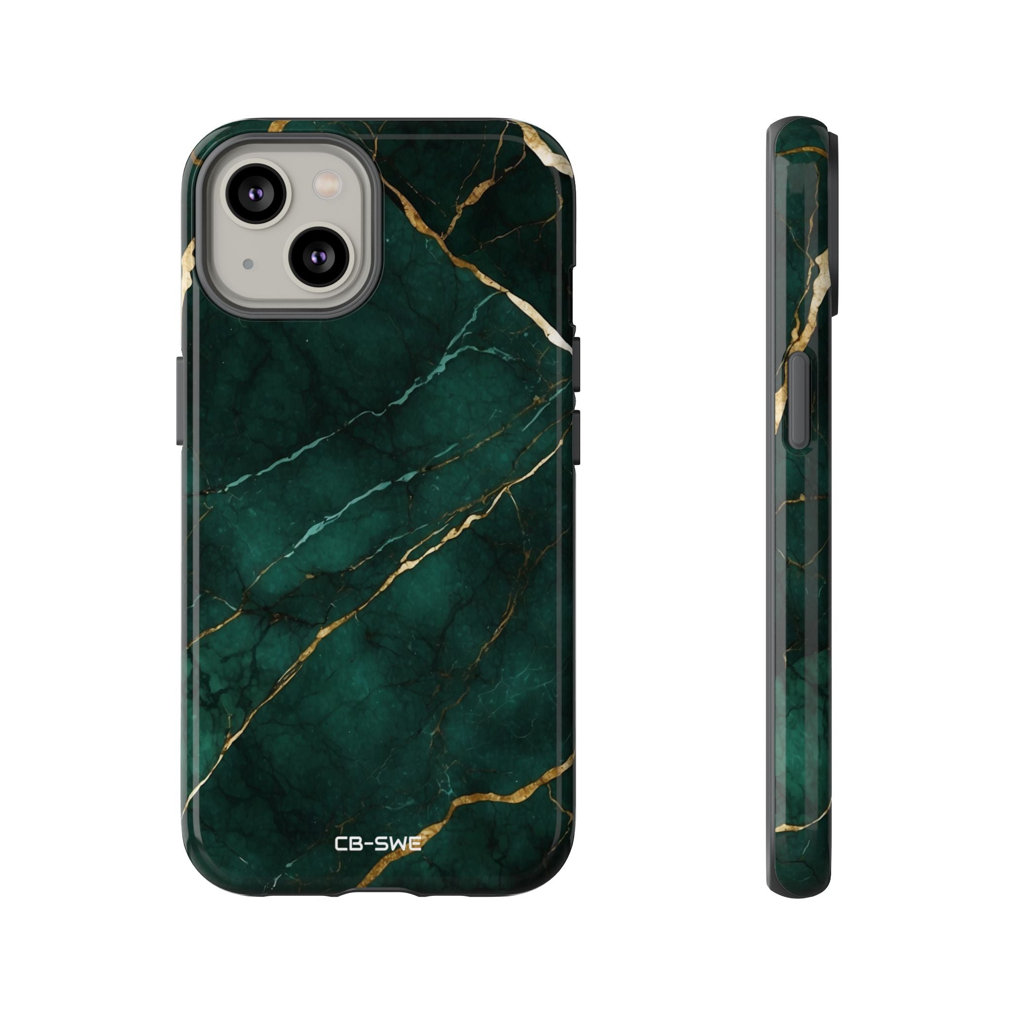 Emerald Veins Flow - iPhone Case