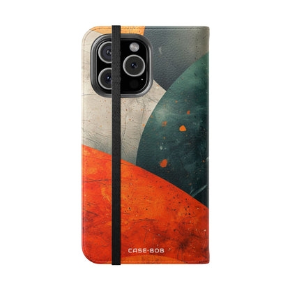 Sweeping Ember Bands - iPhone 16 Max Case - Wallet