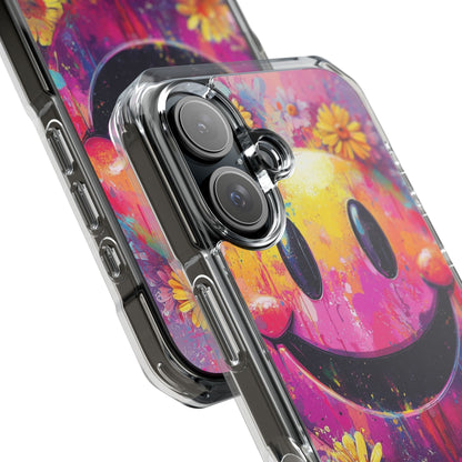 Smiley Bloom iPhone 16 Case - Impact