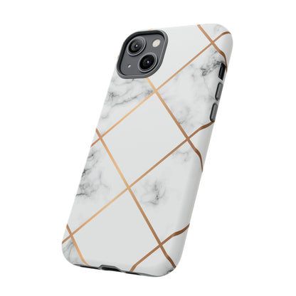 White Marble - Protective Phone Case