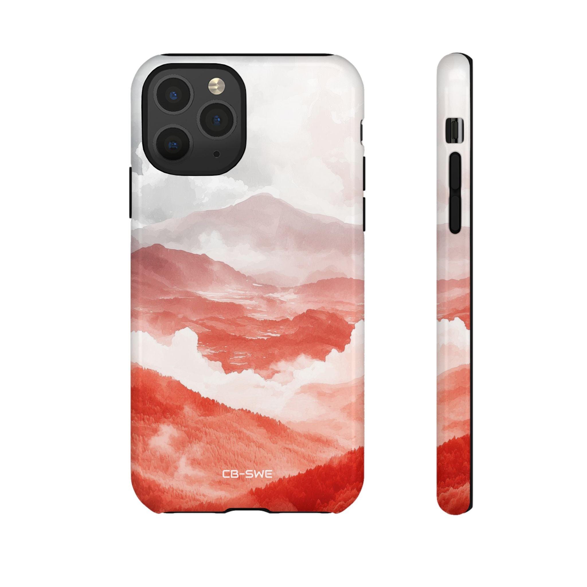 Mountain Flames Rise - iPhone Case