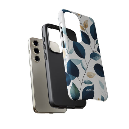 Navy Leaf Veins Samsung S23 Case - Tough