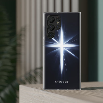 Glowing Crossburst Samsung S22 Ultra Case - Soft