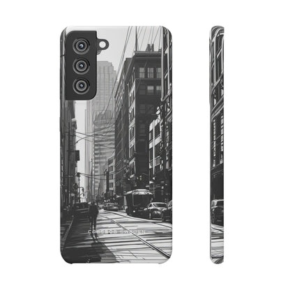 Urban Cityscape Line Perspective Samsung S21 - Slim Phone Case