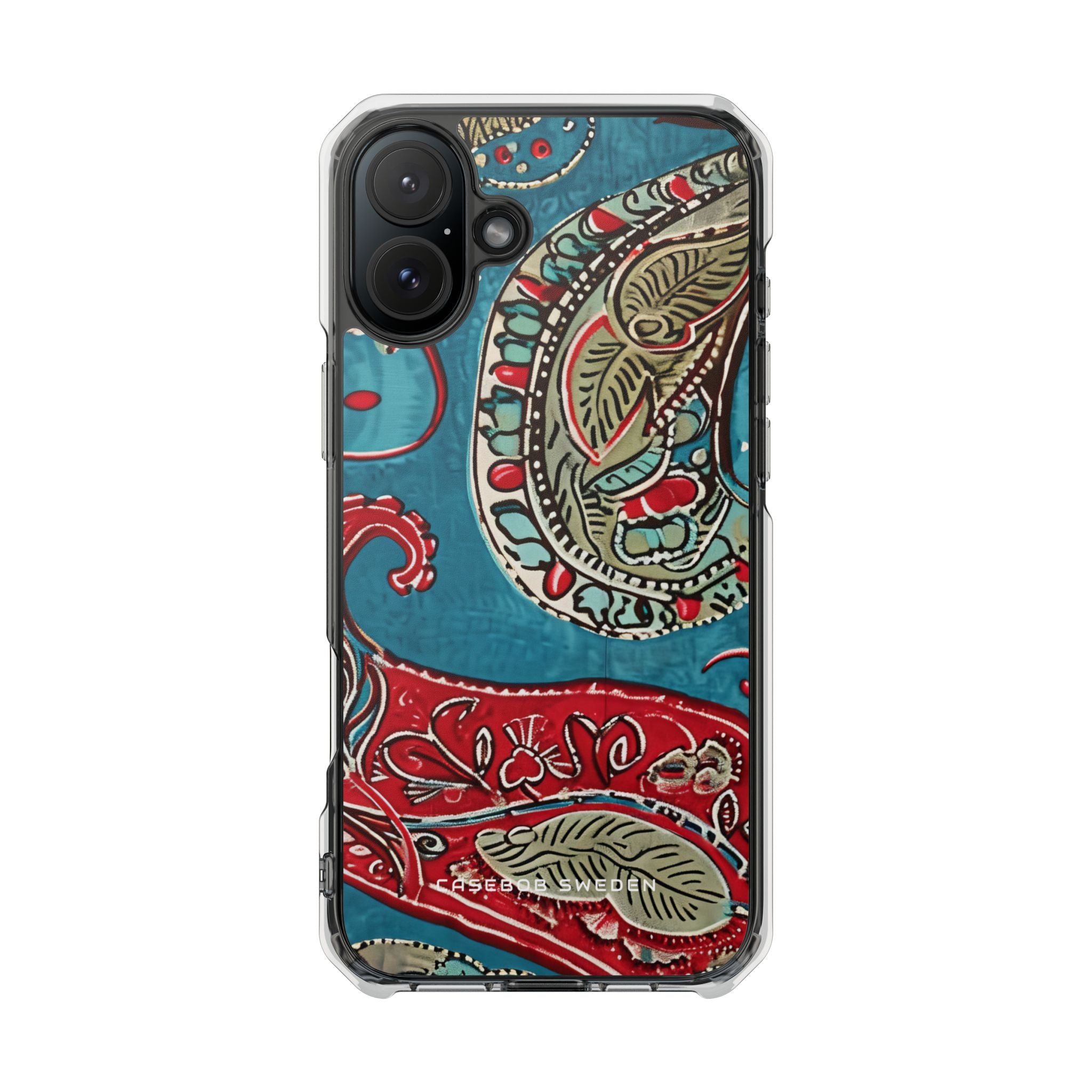 Vintage Paisley Elegance iPhone 16 - Clear Impact Phone Case